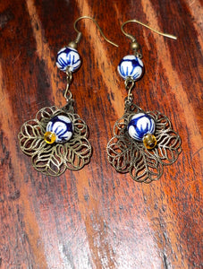 Metallic Bloom Earrings