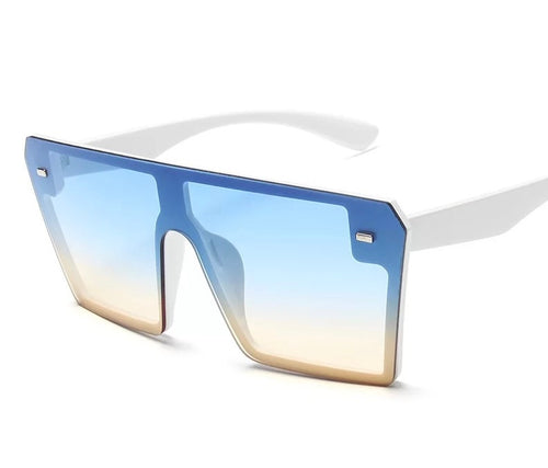 Blue and cream ombré sunglasses