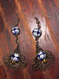 Metallic Bloom Earrings