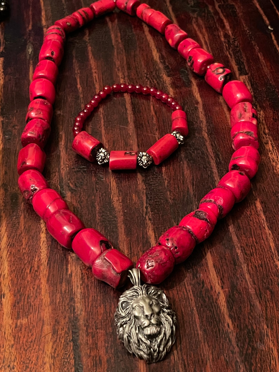 Bold Lion Set (Neck and Wrist Ornanment