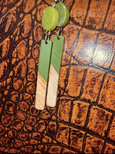 Load image into Gallery viewer, Sage &amp; Wood Earrings