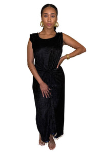 Double Wrap Dress (Beaded Fringe)