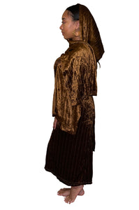 Double Wrap Dress (Brown)