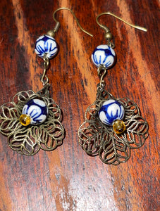 Metallic Bloom Earrings