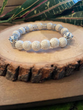 Load image into Gallery viewer, Wrist Ornament White &amp; Silver: Crowned