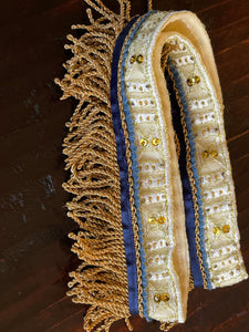 Fringe Belt Cream & Gold Rope (Women’s)